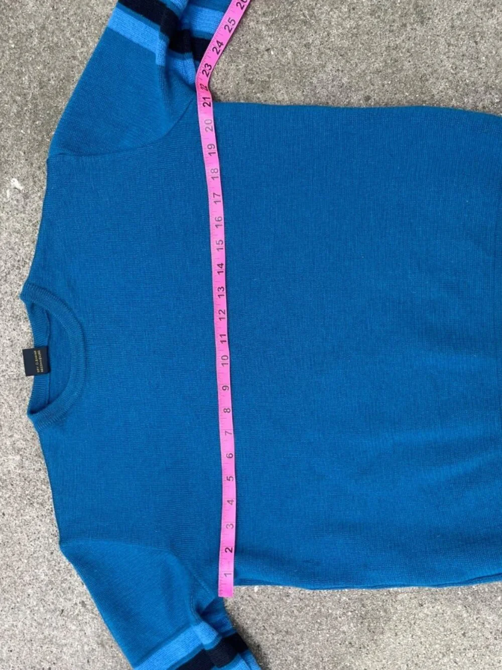 Vintage 90s Nordak Sweater Striped Blue Pullover 100% Wool XL Y2K Grunge Cottage